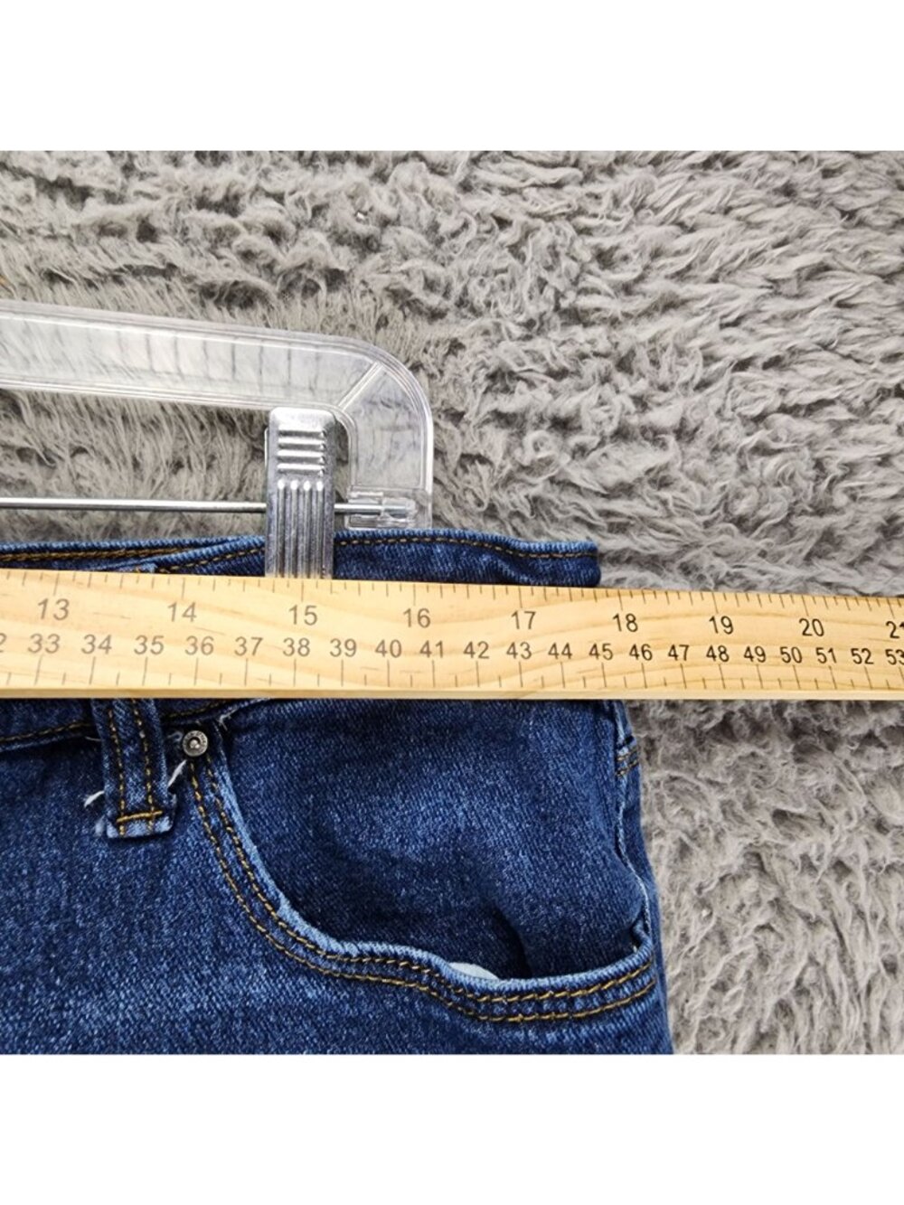 Style & Co Jeans Womens 18 Blue Stretch Denim Curvy Skinny Leg - Picture 6 of 16